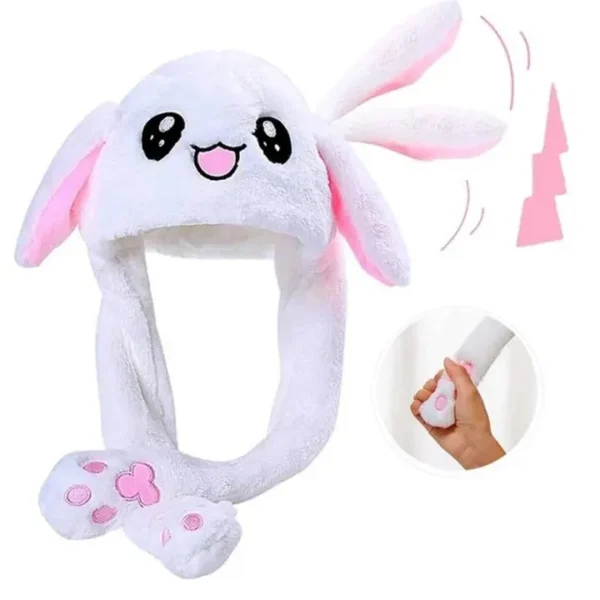 Cute Caps Plush Embroidery Women Hat For Kids Children Girls Boy Wrap Warm Dancing Rabbit Ear Hat