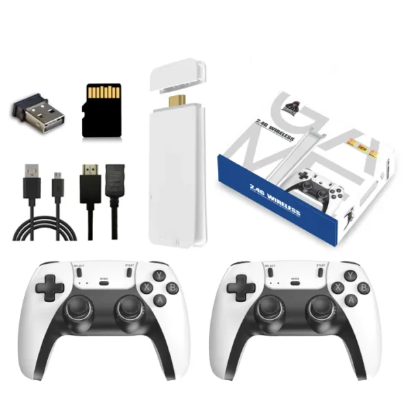 M15 Pro 4K Wireless Video Game Stick Console - 20000+ Games, 64GB, 20+ Emulators