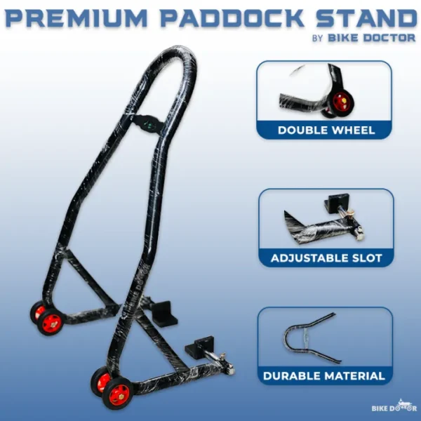 Paddock Motorcycle Stand Universal SS & Alloy - Sports Rear Stand Lifter for All Bikes