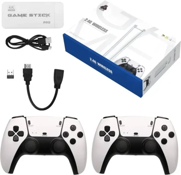 M15 Pro 4K Wireless Video Game Stick Console - 20000+ Games, 64GB, 20+ Emulators
