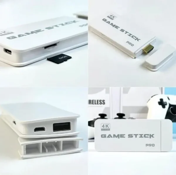 M15 Pro 4K Wireless Video Game Stick Console - 20000+ Games, 64GB, 20+ Emulators