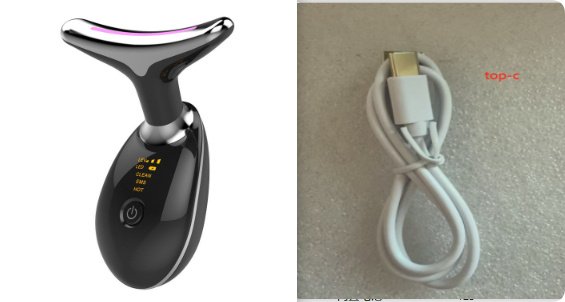 EMS Thermal Neck Lifting And Tighten Massager Electric Microcurrent Wrinkle Remover