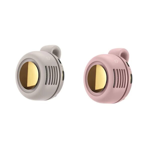 Mini Clip Fan Hanging Waist Neck Fan Girl Electric Air Cooling Fan 900mah USB Leafless Fan 3 Speeds For Outdoor Camping Fishing