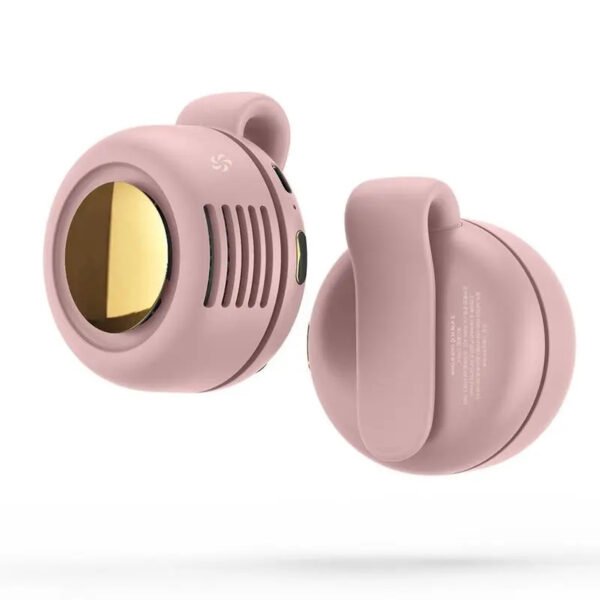 Mini Clip Fan Hanging Waist Neck Fan Girl Electric Air Cooling Fan 900mah USB Leafless Fan 3 Speeds For Outdoor Camping Fishing