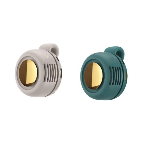 Mini Clip Fan Hanging Waist Neck Fan Girl Electric Air Cooling Fan 900mah USB Leafless Fan 3 Speeds For Outdoor Camping Fishing
