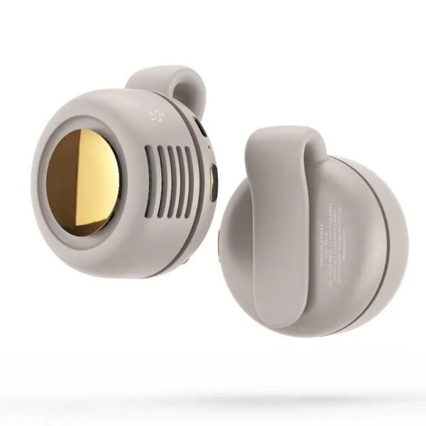 Mini Clip Fan Hanging Waist Neck Fan Girl Electric Air Cooling Fan 900mah USB Leafless Fan 3 Speeds For Outdoor Camping Fishing