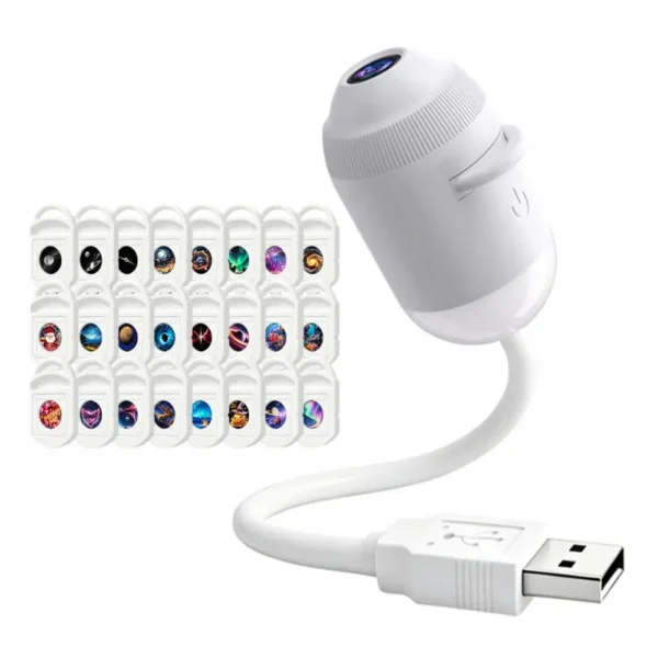 USB Starry Sky Projector Lamp with Clear Image Adjustable Brightness Touch Control 2-in-1 Night Light And Star Projector
