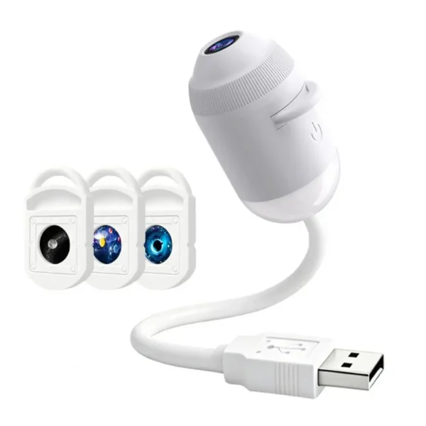 USB Starry Sky Projector Lamp with Clear Image Adjustable Brightness Touch Control 2-in-1 Night Light And Star Projector