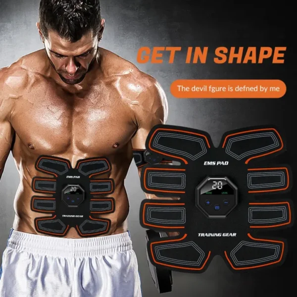 Men and Women Electric EMS Muscle Training Stickers for Advanced Weight Loss and Abdominal Toning Device for Full-Body Sculpting and Fitness
