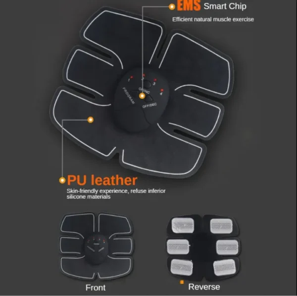 Men and Women Electric EMS Muscle Training Stickers for Advanced Weight Loss and Abdominal Toning Device for Full-Body Sculpting and Fitness